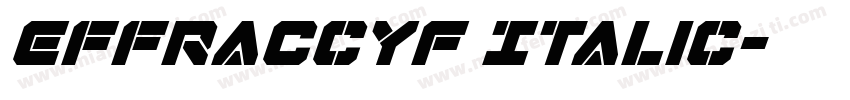 EffraCcyF Italic字体转换